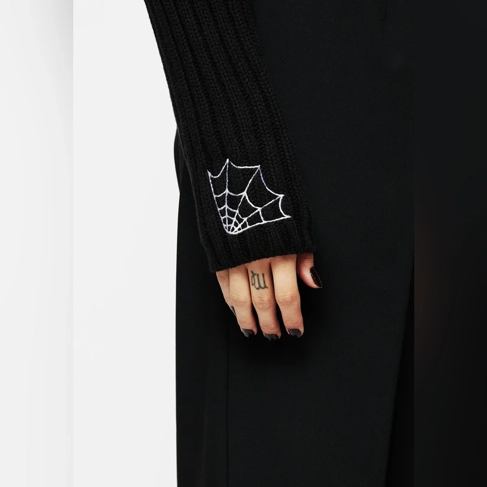 Disturbia Catch Feelings Embroidered Knit Bolero Size S - Picture 6 of 12